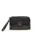 BLAUER ACC D Pochette in tessuto tecnico logo strass nero
