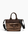 BLAUER ACC D Borsa trapuntata MARRONE SCURO
