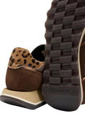 BLAUER CAL D Sneakers con dettaglio animalier marrone