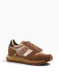 BLAUER CAL D Sneakers dettaglio laminato cognac