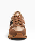 BLAUER CAL D Sneakers dettaglio laminato cognac