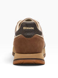 BLAUER CAL D Sneakers dettaglio laminato cognac