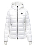BLAUER D Piumino caroll bianco
