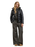 BLAUER D Piumino cappuccio Caroll NERO/BEIGE