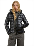 BLAUER D Piumino cappuccio Caroll NERO/BEIGE