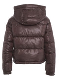 BLAUER D Piumino con cappuccio Gloria marrone