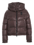 BLAUER D Piumino con cappuccio Gloria marrone