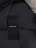 BLAUER D Piumino cappuccio Gloria NERO/BEIGE