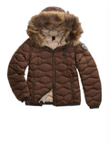 BLAUER D Piumino Aldie MARRONE/BEIGE