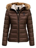 BLAUER D Piumino Arcadia MARRONE/BEIGE