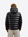 BLAUER U Piumino cappuccio Adams NERO/BEIGE