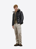 BLAUER U Piumino cappuccio Adams NERO/BEIGE