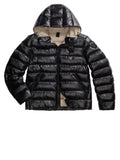 BLAUER U Piumino cappuccio Adams NERO/BEIGE