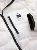 BLAUER U Piumino cappuccio Wave onde bianco