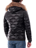 BLAUER U Piumino onde con pellicciotto nero
