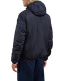 BLAUER U Giubbino tecnico con cappuccio interno in pile blu