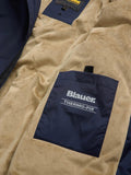 BLAUER U Giubbino tecnico con cappuccio interno in pile blu