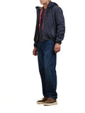 BLAUER U Giubbino tecnico con cappuccio interno in pile blu