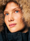 CIESSE PIUMINI D Parka con pelliccia staccabile Luana light padded nero