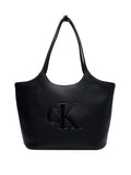 CK ACC.D COL Borsa monogramma stampato nero