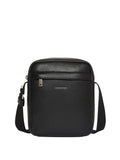 CK ACC.U COL Tracollina con zip e tasca anteriore nero