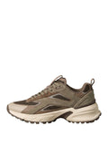 CK CALZ D PRE Sneakers hike runner ck stripe BEIGE SCURO
