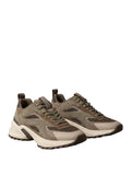 CK CALZ D PRE Sneakers hike runner ck stripe BEIGE SCURO
