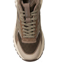 CK CALZ D PRE Sneakers hike runner ck stripe BEIGE SCURO