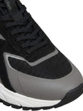 CK CALZ U PRE Sneakers hike runner ck stripe nero