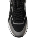 CK CALZ U PRE Sneakers hike runner ck stripe nero