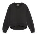 CK J D COL Felpa a v Terry woven label patch logo nero