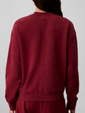 CK J D COL Felpa a v Terry woven label patch logo BORDEAUX