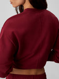 CK J D COL Felpa a v Terry woven label patch logo BORDEAUX