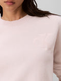 CK J D COL Maglioncino in misto lana raglan ROSA CHIARO