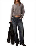 CK J D COL Maglioncino in misto lana raglan grigio