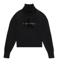 CK J D COL Pullover collo alto nero
