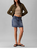 CALVIN KLEIN JEANS Maglioncino girocollo donegal cropped avena