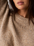 CALVIN KLEIN JEANS Maglioncino girocollo donegal cropped avena