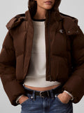 CK J D COL Giubbino matte con maniche staccabili marrone