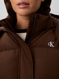 CK J D COL Giubbino matte con maniche staccabili marrone