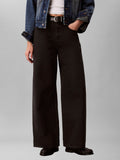 CK J D COL Jeans scuri wide leg worn GRIGIO SCURO