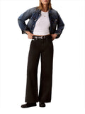 CK J D COL Jeans scuri wide leg worn GRIGIO SCURO