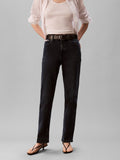 CK J D COL Jeans vita alta straight fit blu