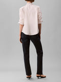 CK J D COL Jeans vita alta straight fit blu