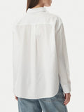 CK J D PRE Camicia in popeline di cotone jacquard loghi allover bianco