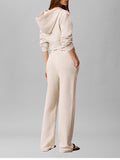 CK J D PRE Pantalone tuta terry con banda parlata avorio