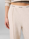 CK J D PRE Pantalone tuta terry con banda parlata avorio