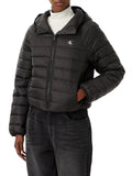 CK J D PRE Piumino trapuntato cropped leggero nero