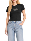 CK J D PRE T-shirt basic classic resort logo nero