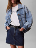 CK J D PRE T-shirt in cotone panna